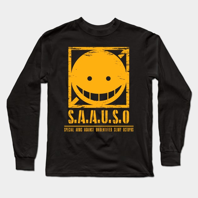 S.A.A.U.S.O Long Sleeve T-Shirt by Meca-artwork